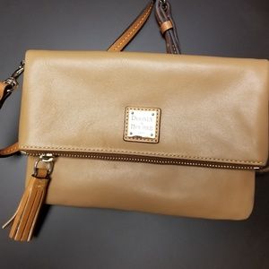 Smooth Leather Foldover Crossbody